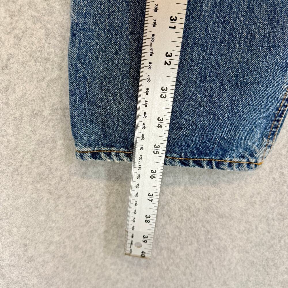 ACNE STUDIOS Pop Betty Jeans Women's EU 40 US 30 Blue 100% Cotton Distressed - Picture 6 of 13